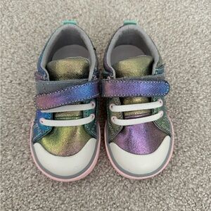 See Kai Run - Rainbow shimmer, toddler girl shoes